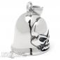 Mobile Preview: Biker-Bell With Large Stainless Steel Skull Harley Ride Bell Lucky Bell